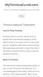 Mobile Screenshot of mytinnituscured.com